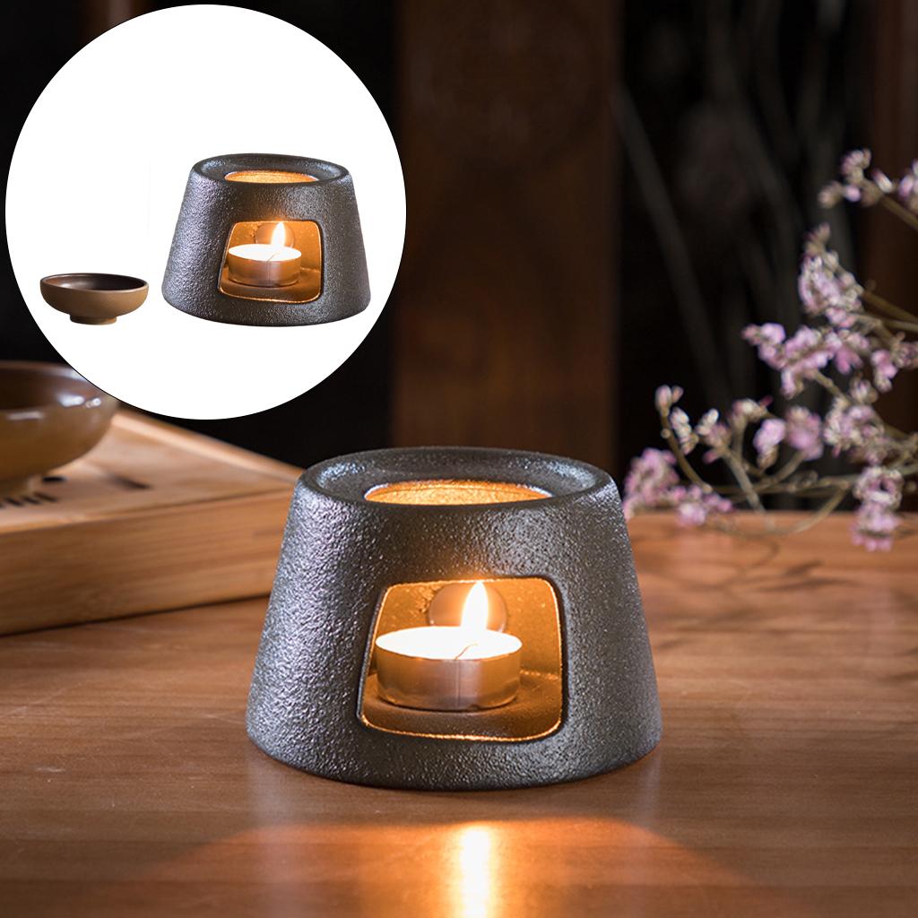 Japanese Tea - Scaldateiera da cucina con candela, set