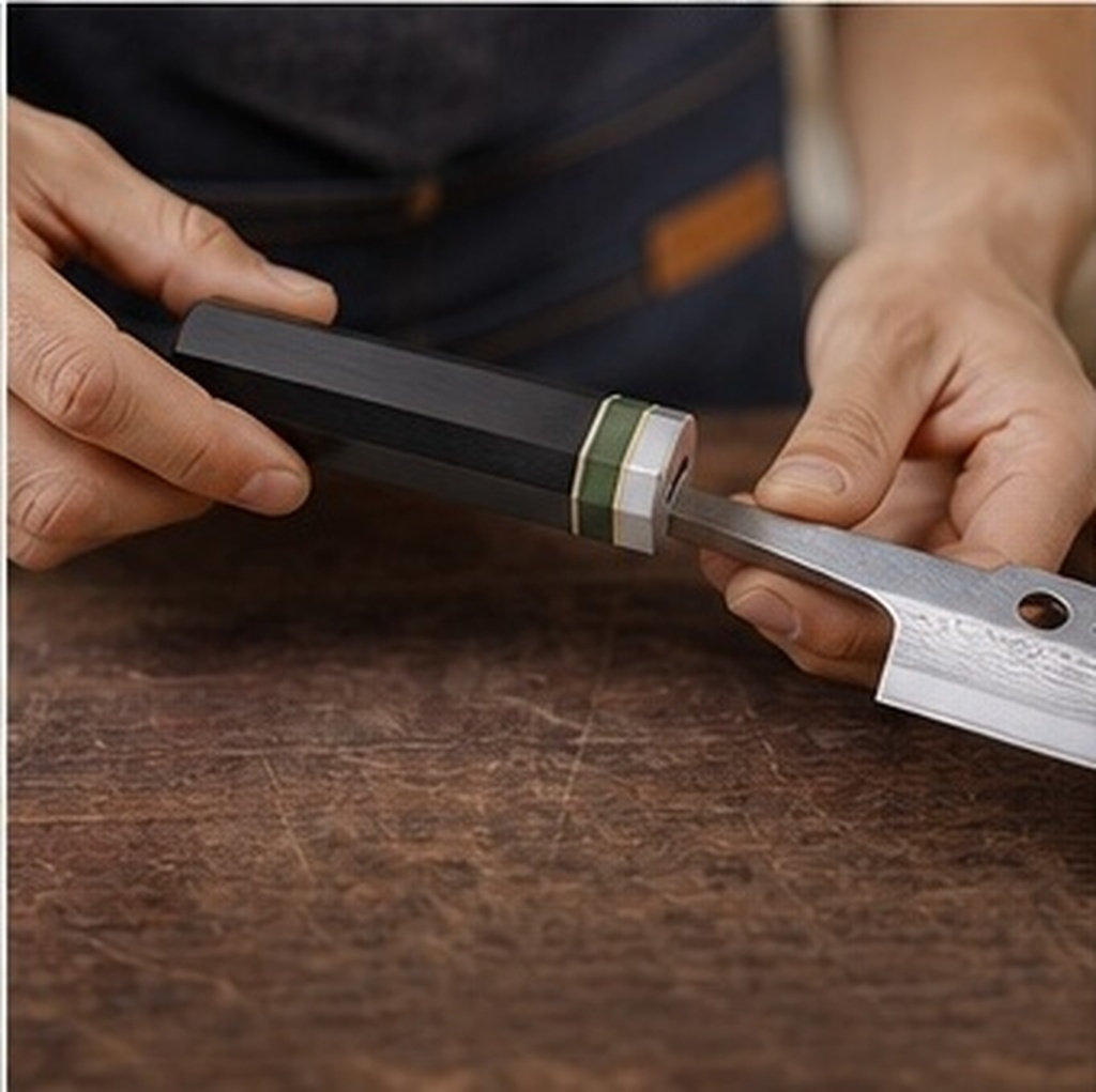 Japanese Knife - Manico Ottagonale in Legno di Ebano