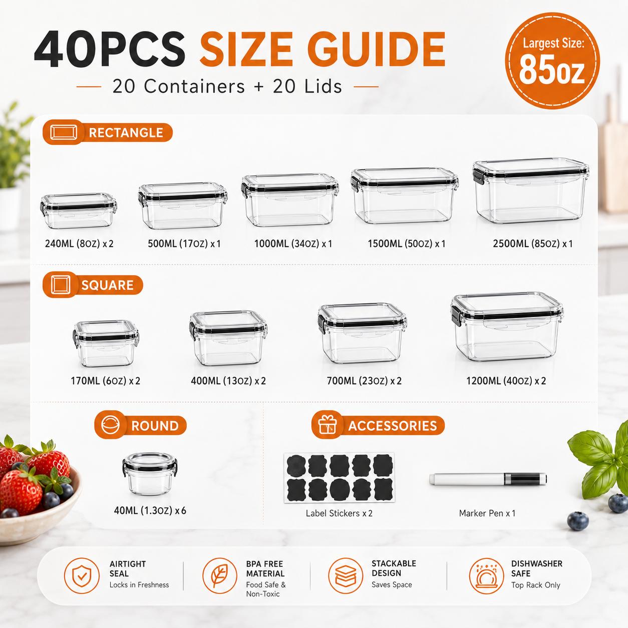 50 pezzi/25 confezioni: conten - Bento Box recensione e prezzo