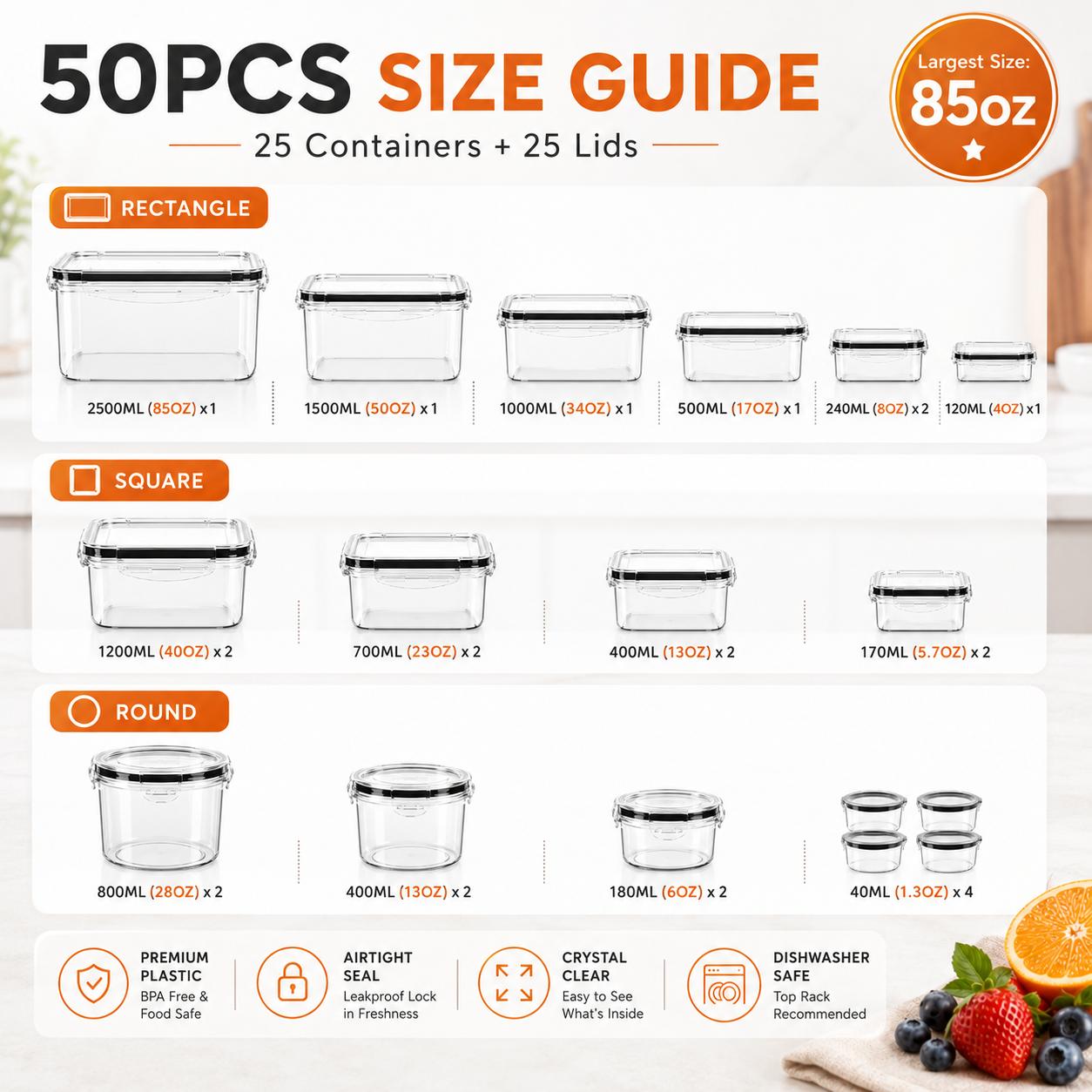 50 pezzi/25 confezioni: conten - Bento Box recensione e prezzo